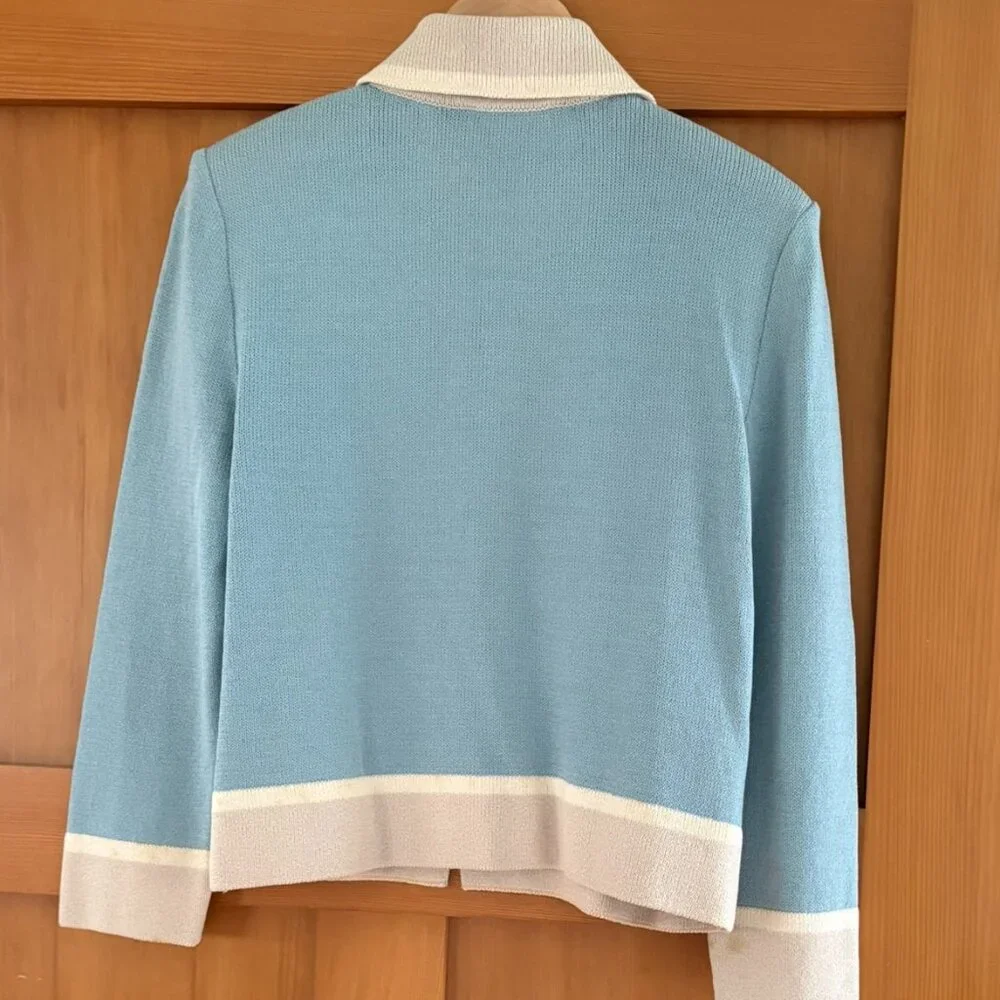 St John Collection by Marie Gray Zipper Sweater Jacket - Picture 2 of 5